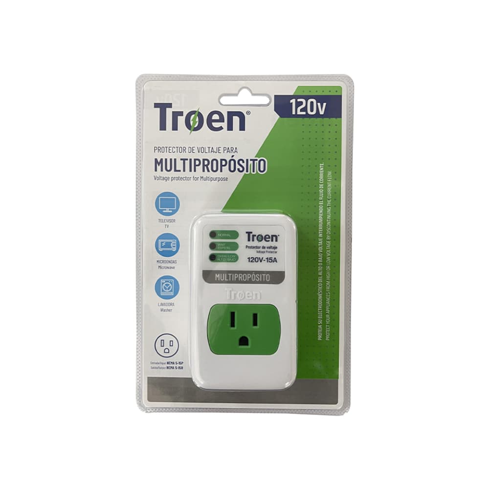Protector de voltaje multipropósito de 120 V TROEN - Imagen 1