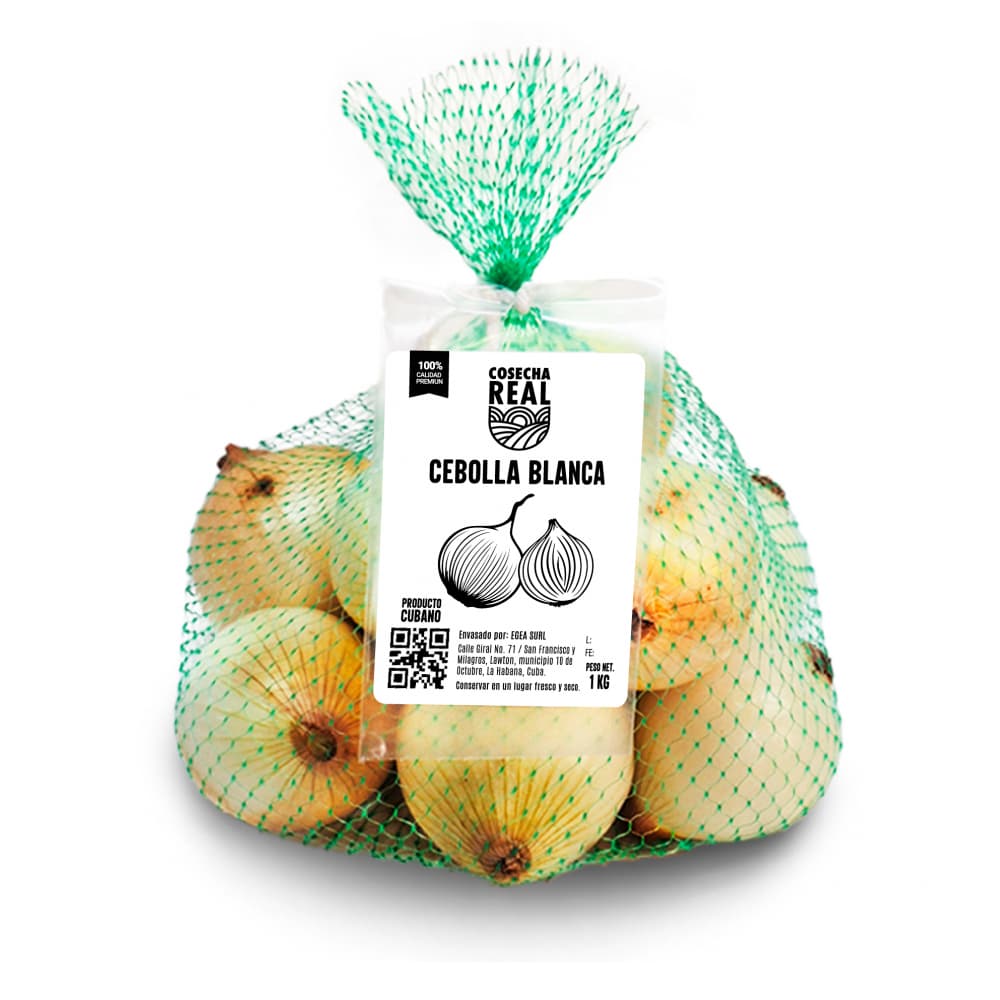 Cebolla blanca Cosecha Real (1 kg / 2.2 lb) - Imagen 1