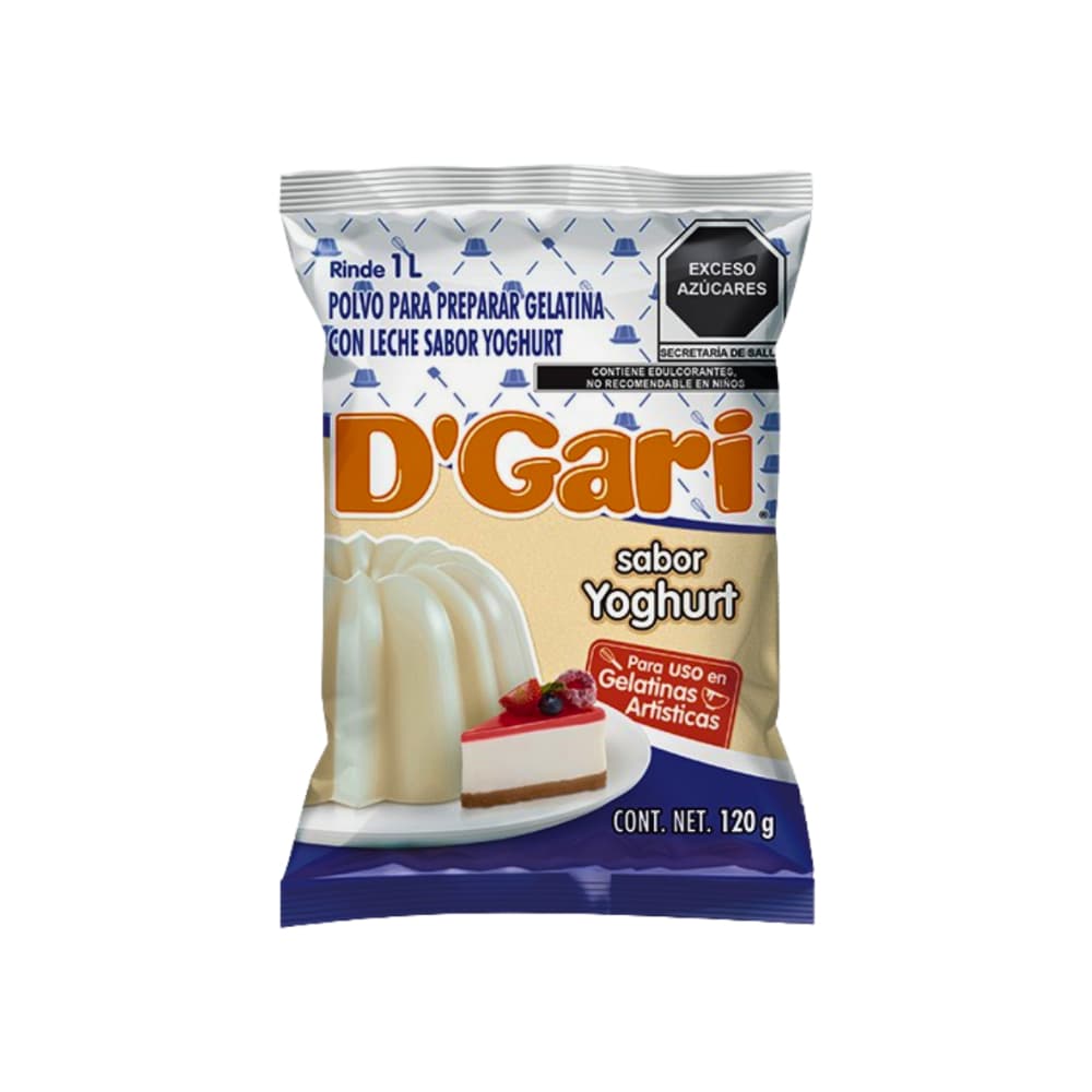 Gelatina de sabor yoghurt D'Gari (120 g / 4.23 oz) - Miniatura 5