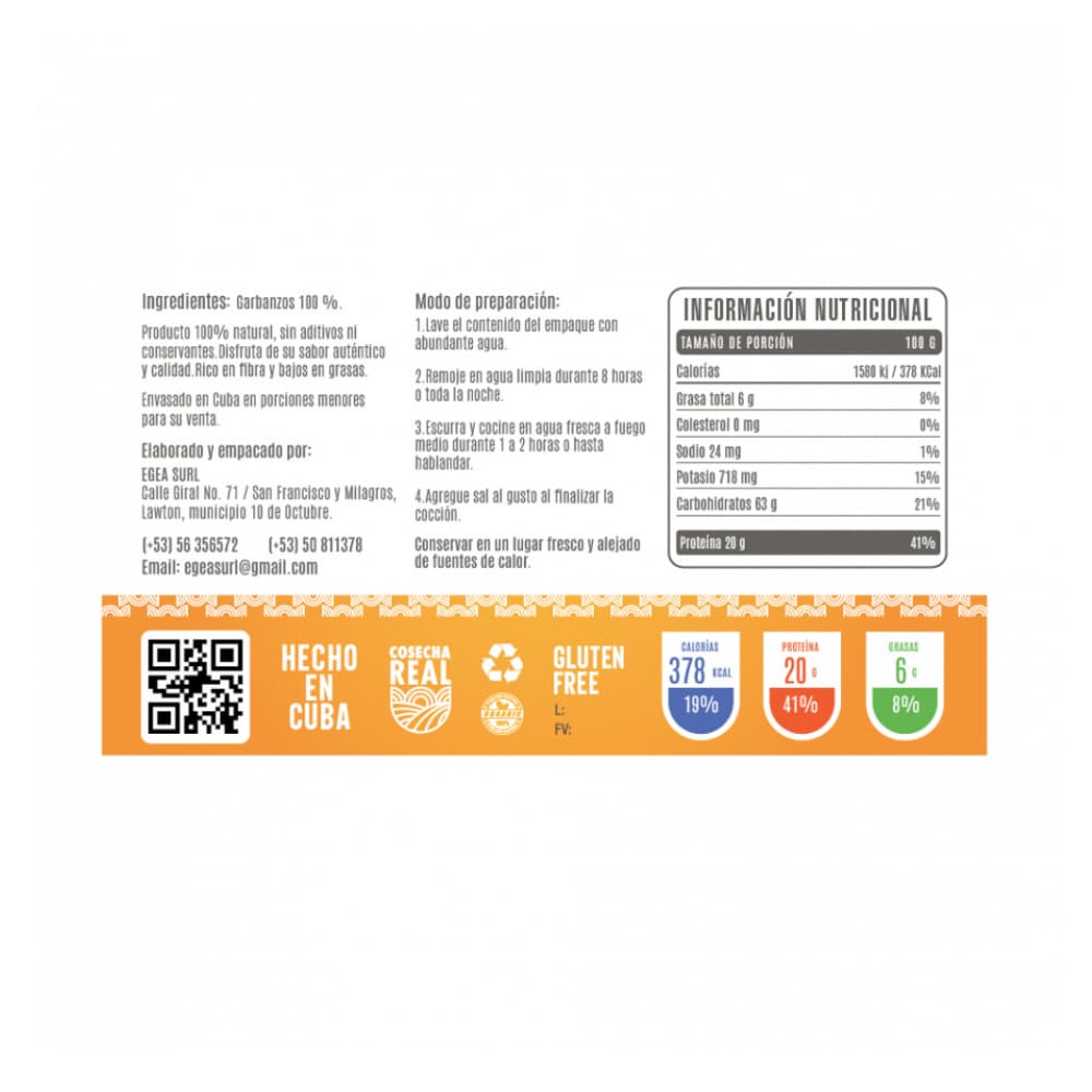 Garbanzos Cosecha Real (2 x 500 g / 1.1 lb) - Miniatura 2