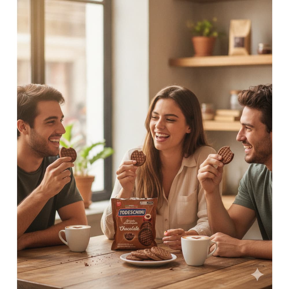 Galletas de mantequilla con sabor a chocolate Todeschini (330 g / 11.64 oz) - Miniatura 4