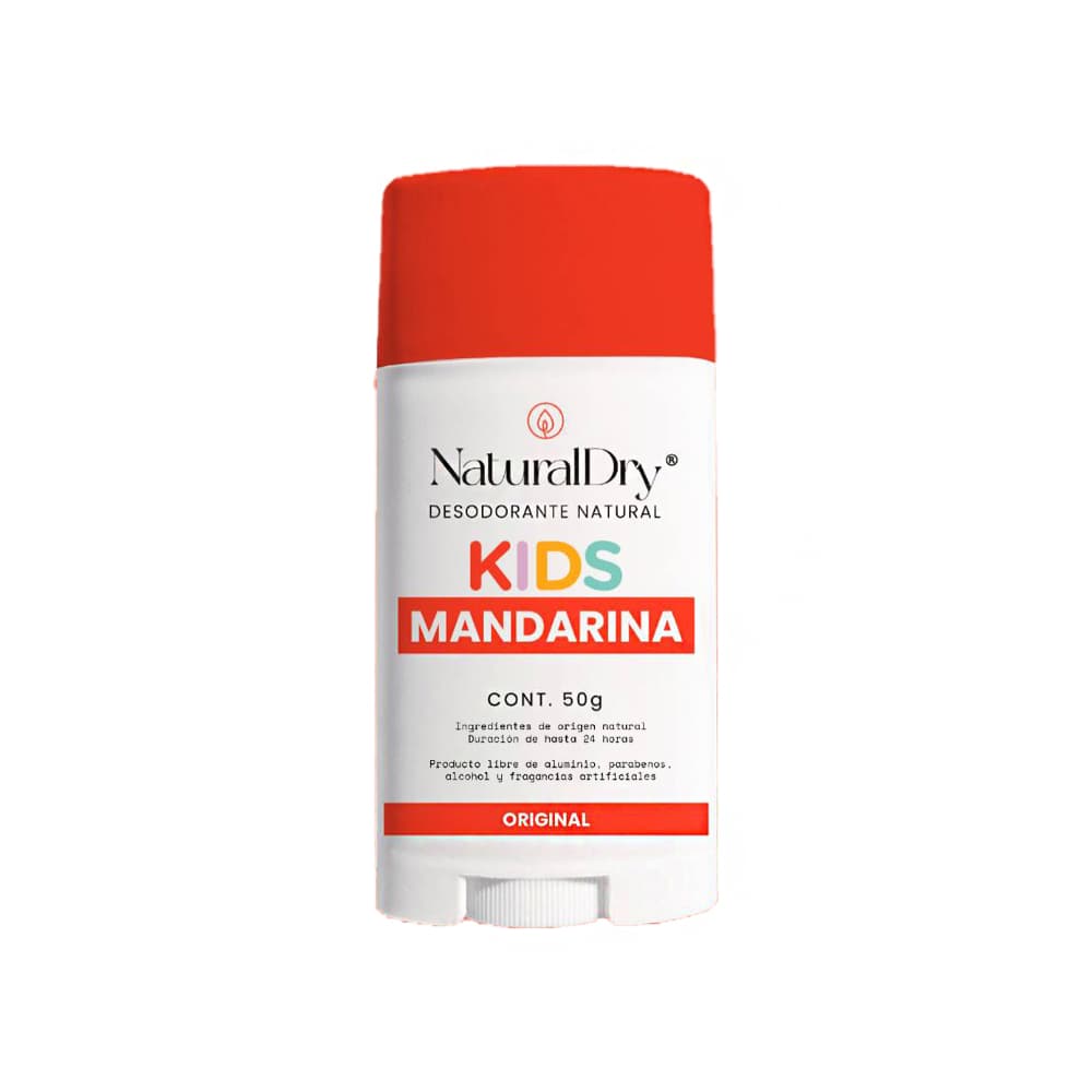 Desodorante natural corporal en barra para niños aroma mandarina NaturalDry (50 g / 1.76 oz) - Miniatura 1