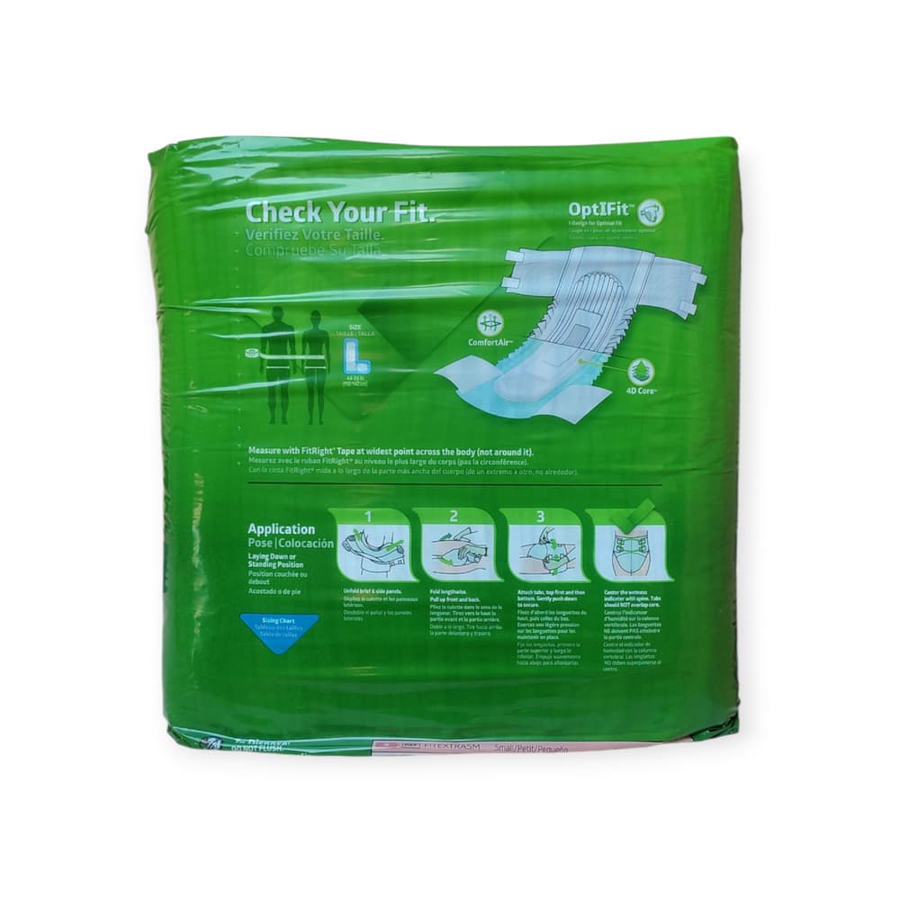 Culeros desechables para adultos talla L Fit Right (20 U) - Miniatura 2