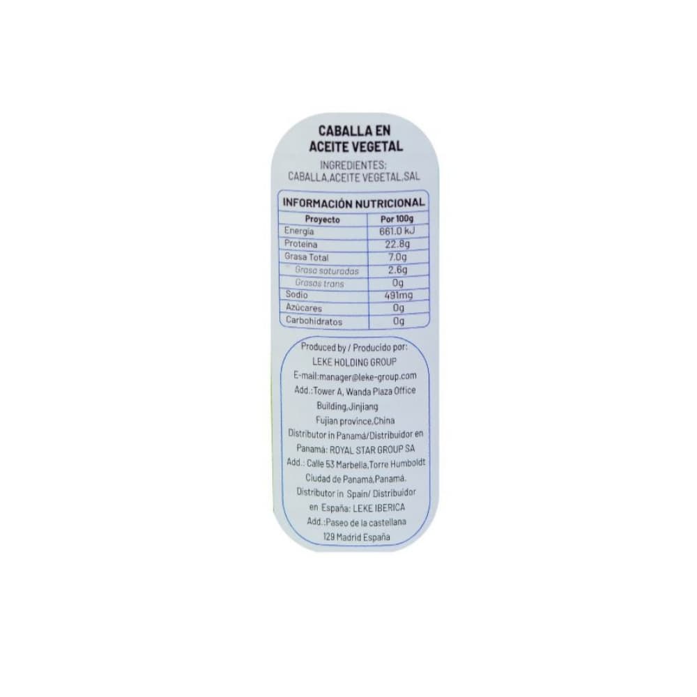 Caballa en aceite vegetal Sabrosísimo (5 x 425 g / 14.99 oz) - Miniatura 4