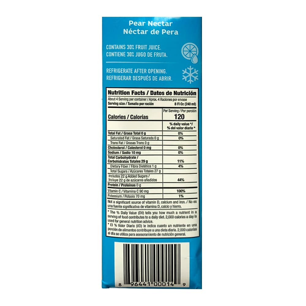Jugo sabor pera Goliath (4 x 946 ml / 32 fl oz) - Miniatura 2