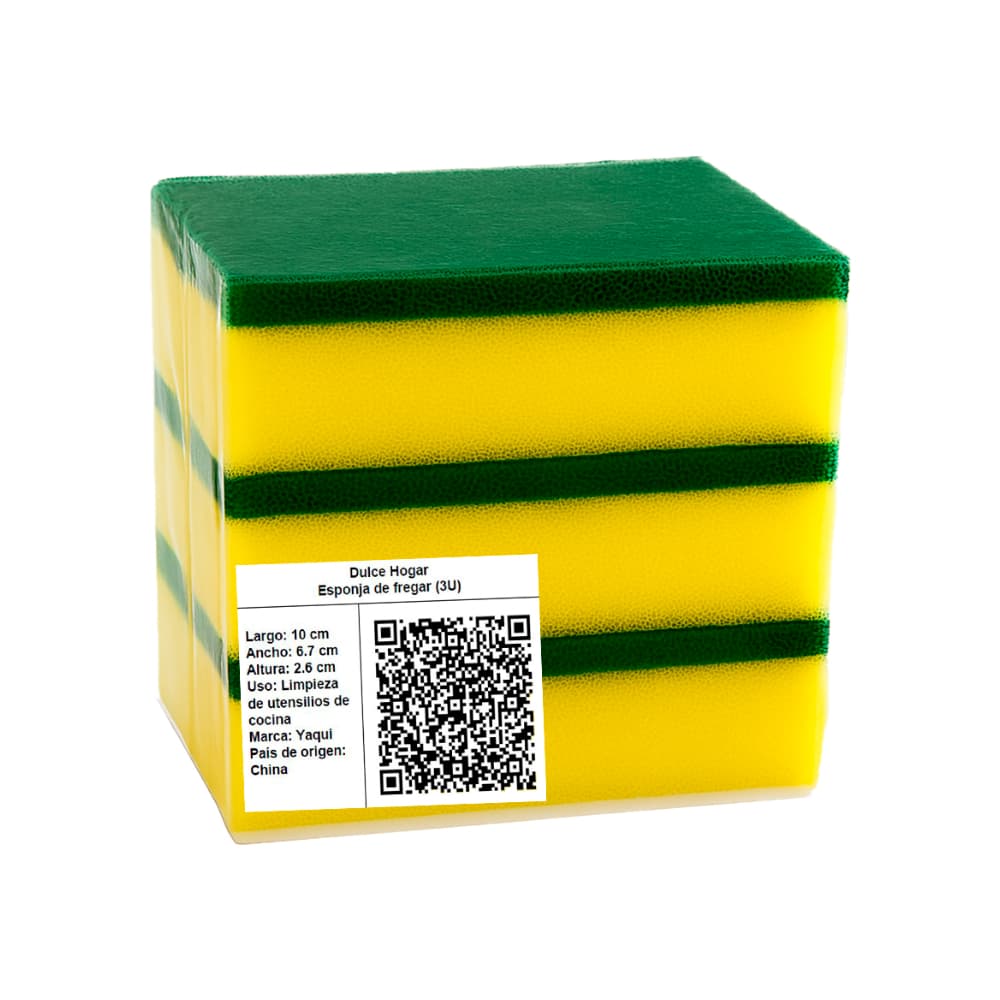 Esponja de fregar Yaqi (3 U) - Miniatura 2