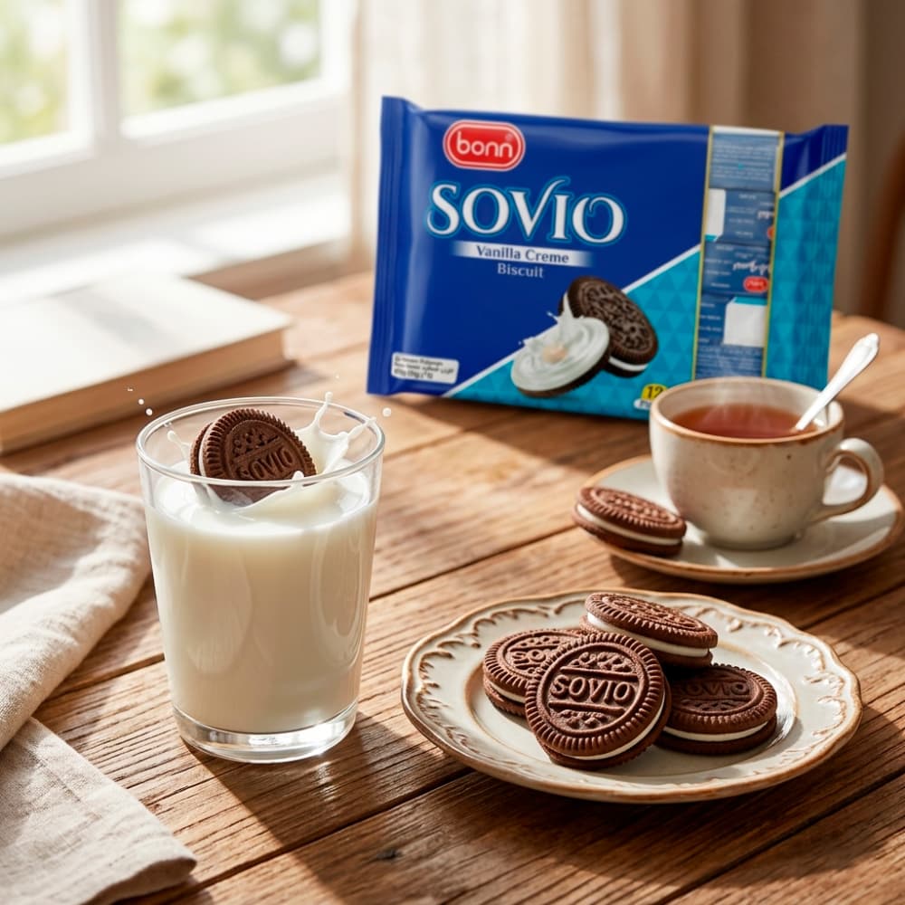 Galletas Sovio Crema de Vainilla Bonn (360 g / 12.7 oz) - Miniatura 4