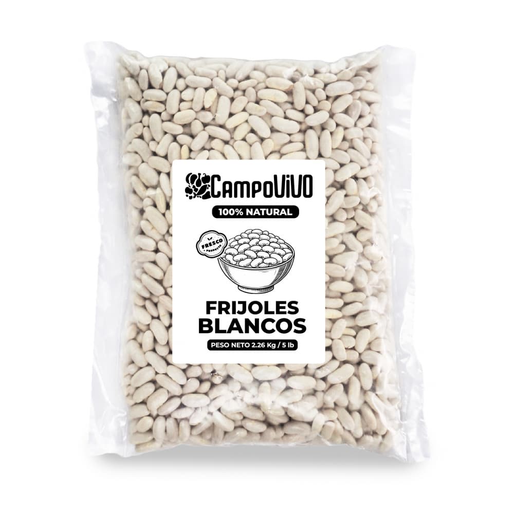 Frijoles blancos Campo Vivo (2.26 kg / 5 lb) - Imagen 1