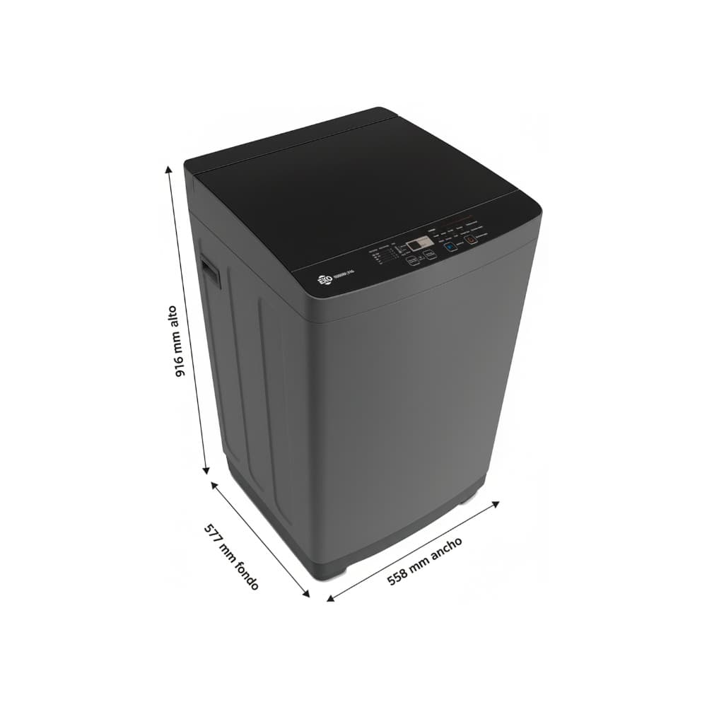 Lavadora automática gris 9 kg EKO QB90EKO - Miniatura 2