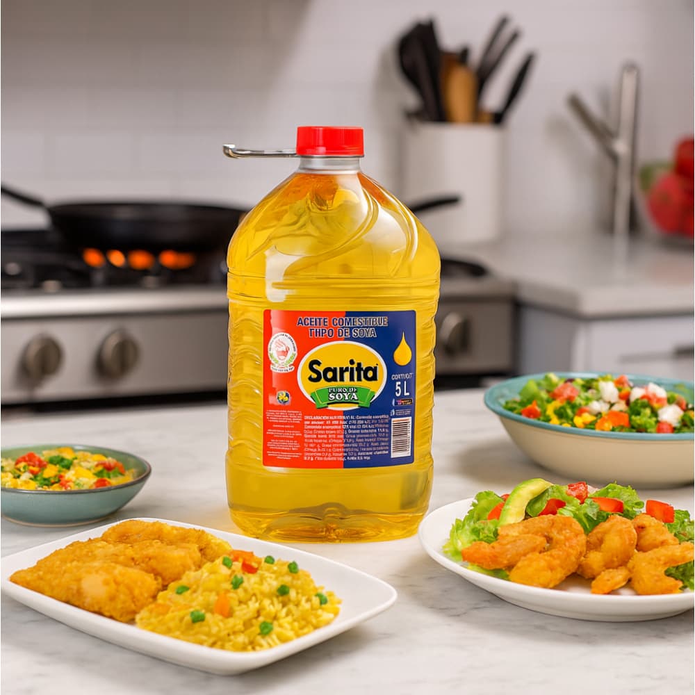 Aceite puro de soya Sarita (5 L) - Miniatura 5