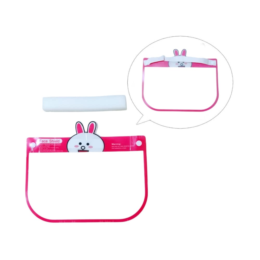 Careta facial color rosado para niñas - Imagen 1