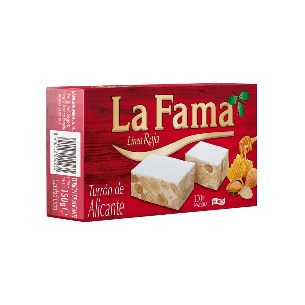 Turrón de alicante La Fama (150 g / 5.3 oz) - Imagen 1
