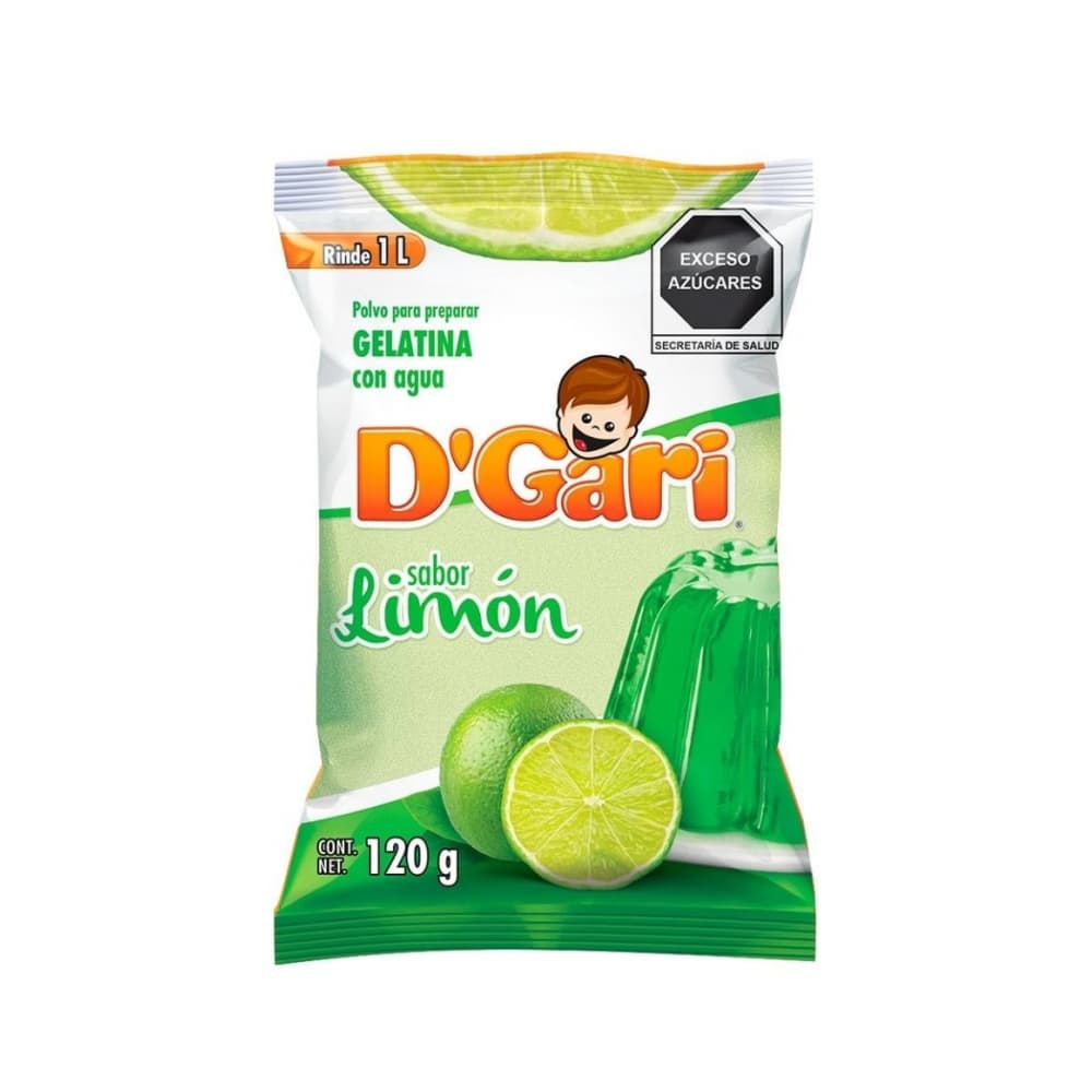 Gelatina de sabor limón D'Gari (120 g / 4.23 oz) - Imagen 1