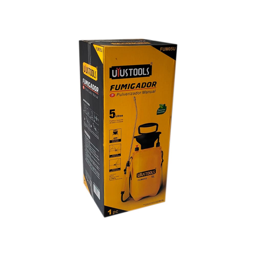 Fumigador manual tanque depósito bomba tipo mochila para fumigar 5 L Uyustools - Miniatura 2