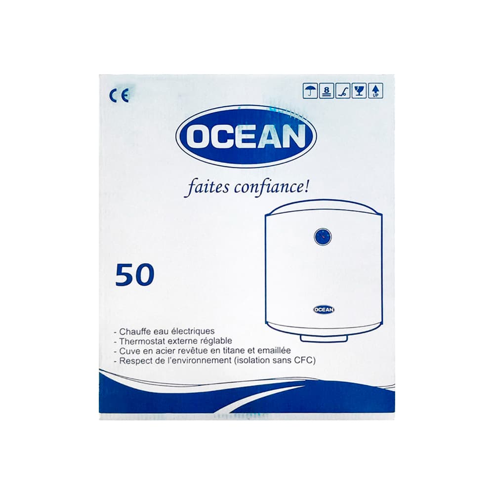 Calentador de agua eléctrico color blanco 50 L Ocean SA 50-5 OV - Miniatura 2