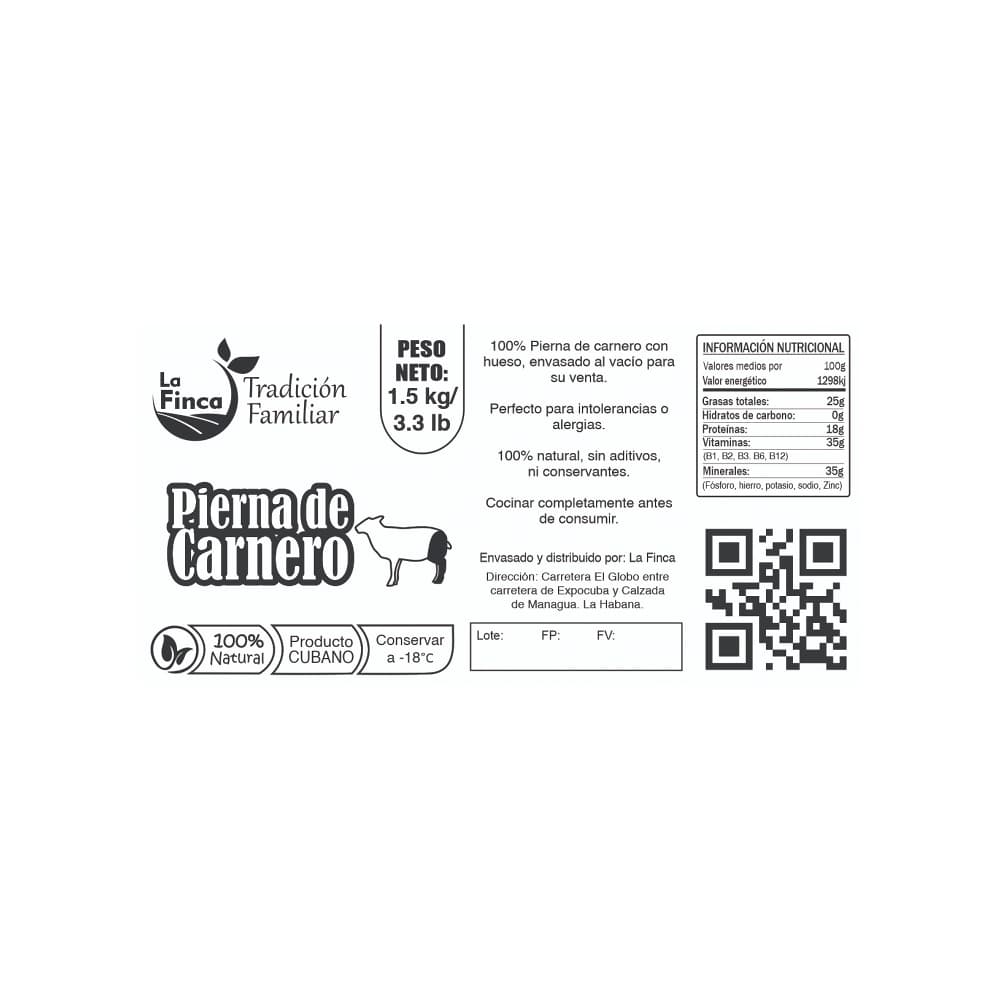 Pierna de carnero La Finca (1.5 kg / 3.3 lb) - Miniatura 4