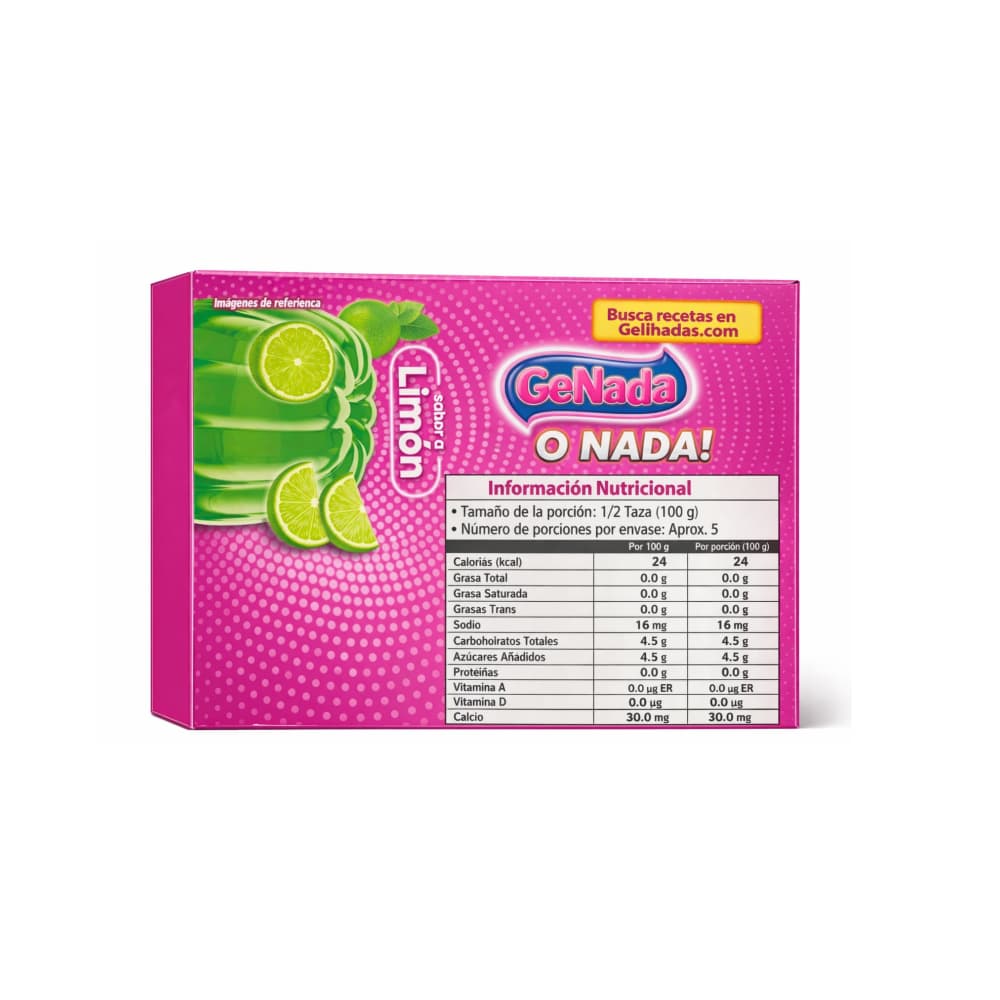 Gelatina sabor limón Gel´hada (35 g / 1.23 oz) - Miniatura 2