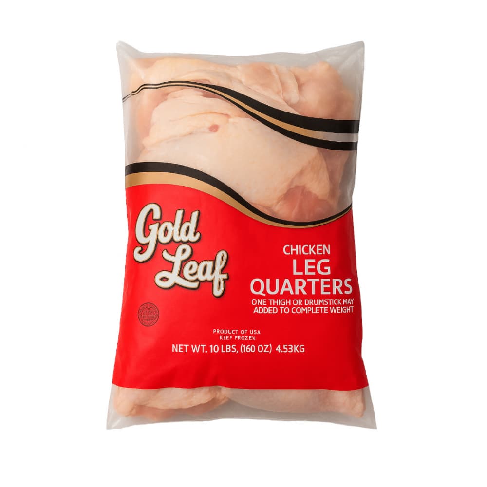 Cuartos traseros de pollo Gold Leaf (4.53 kg / 10 lb) - Imagen 1