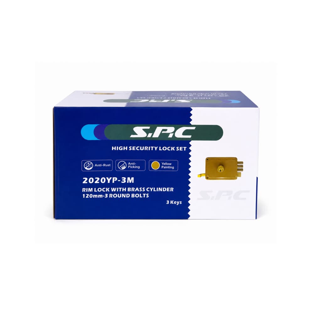 Cerradura yale llavín de sobreponer 3 pernos derecha SPC - Miniatura 3