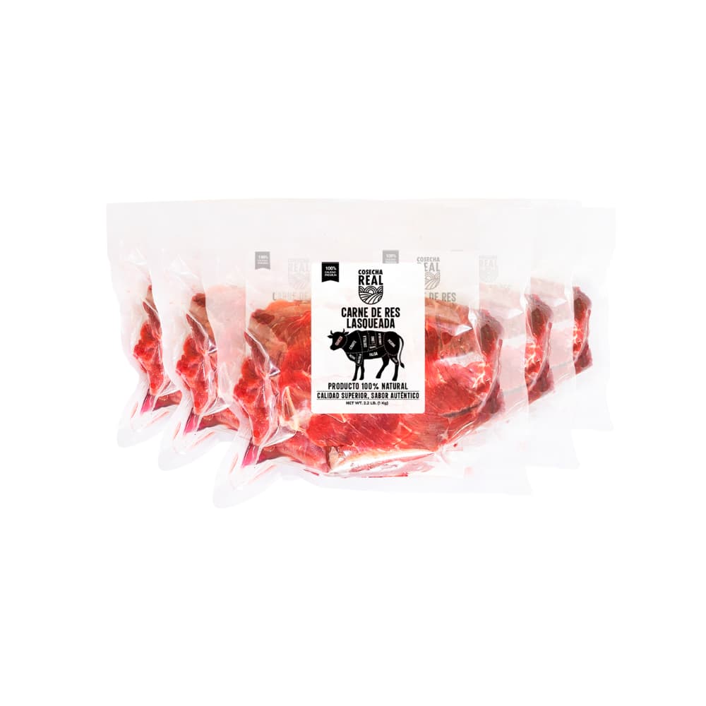 Carne de res lasqueada Cosecha Real (5 x 1 kg / 2.2 lb) - Miniatura 1