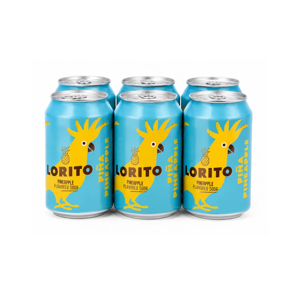 Refresco gaseado de piña Lorito (6 x 330 ml) - Imagen 1