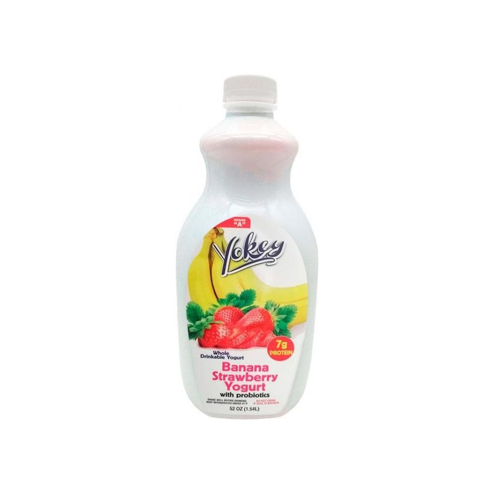 Yogurt de plátano y fresa con probióticos Yokey (1.54 L) - Imagen 1