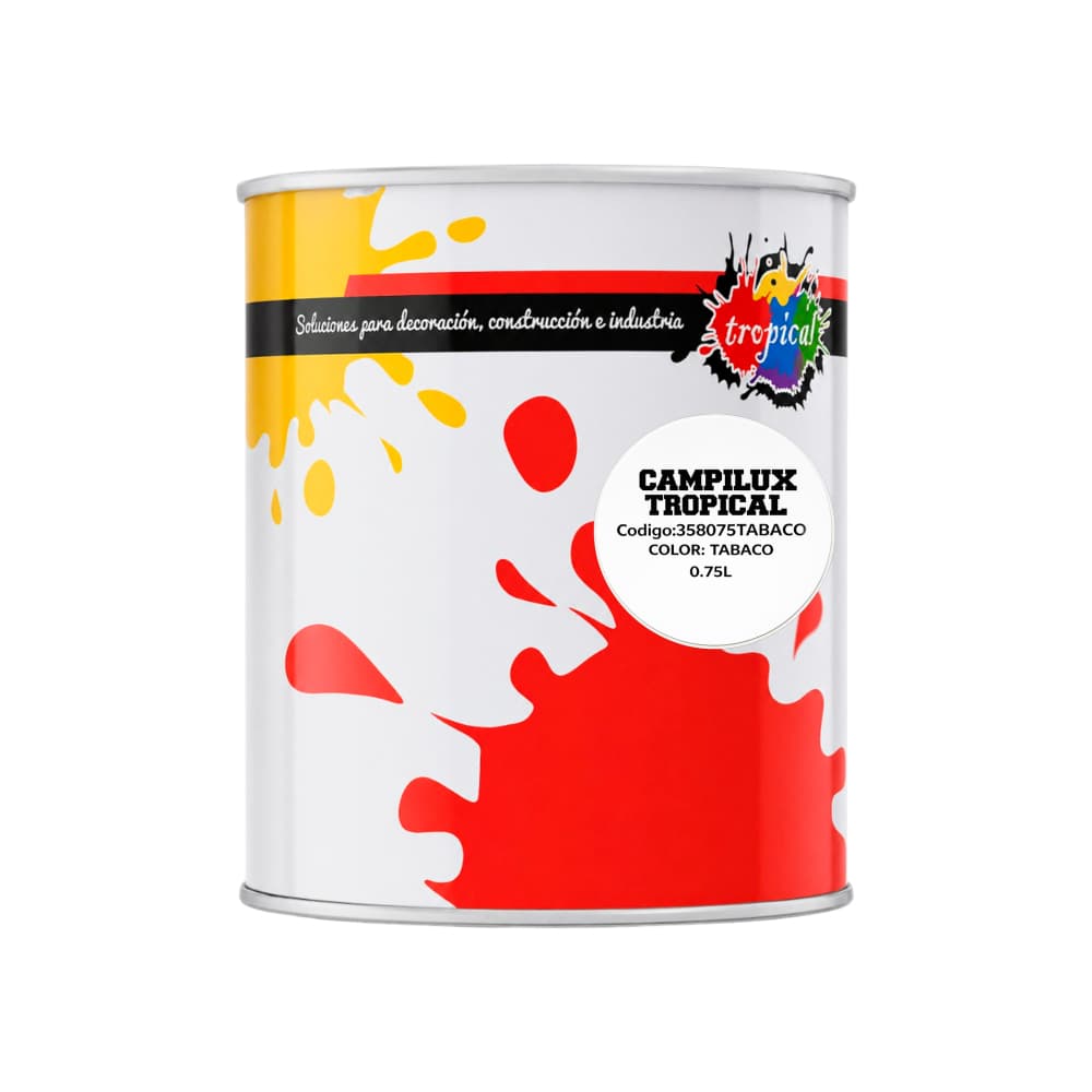 Esmalte sintético color tabaco Tropical (0.75 L) - Miniatura 1