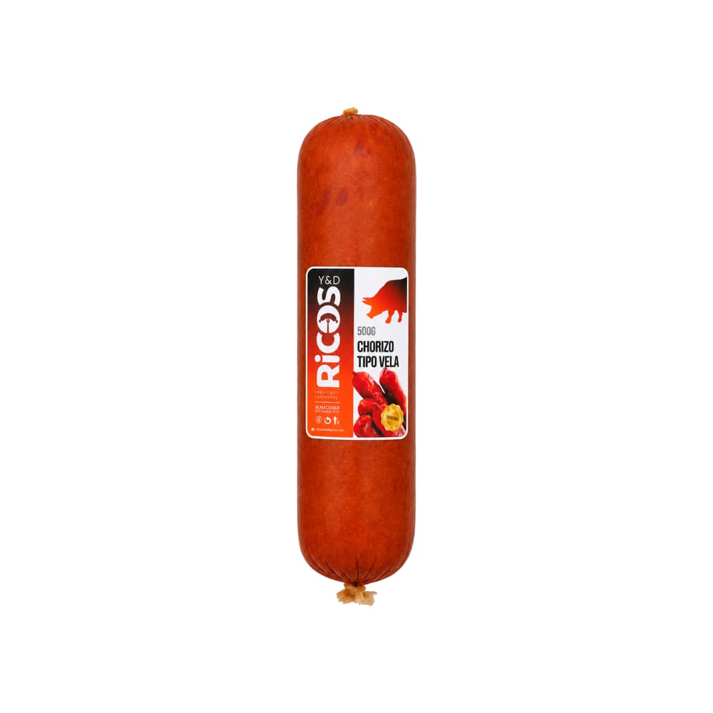 Chorizo tipo vela Tradicional Y&D Ricos (500 g / 1.1 lb) - Miniatura 1