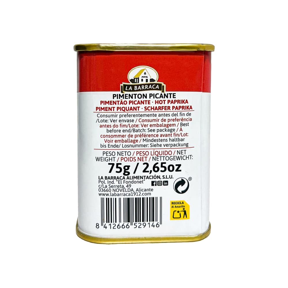 Pimentón picante La Barraca (75 g / 2.65 oz) - Miniatura 3