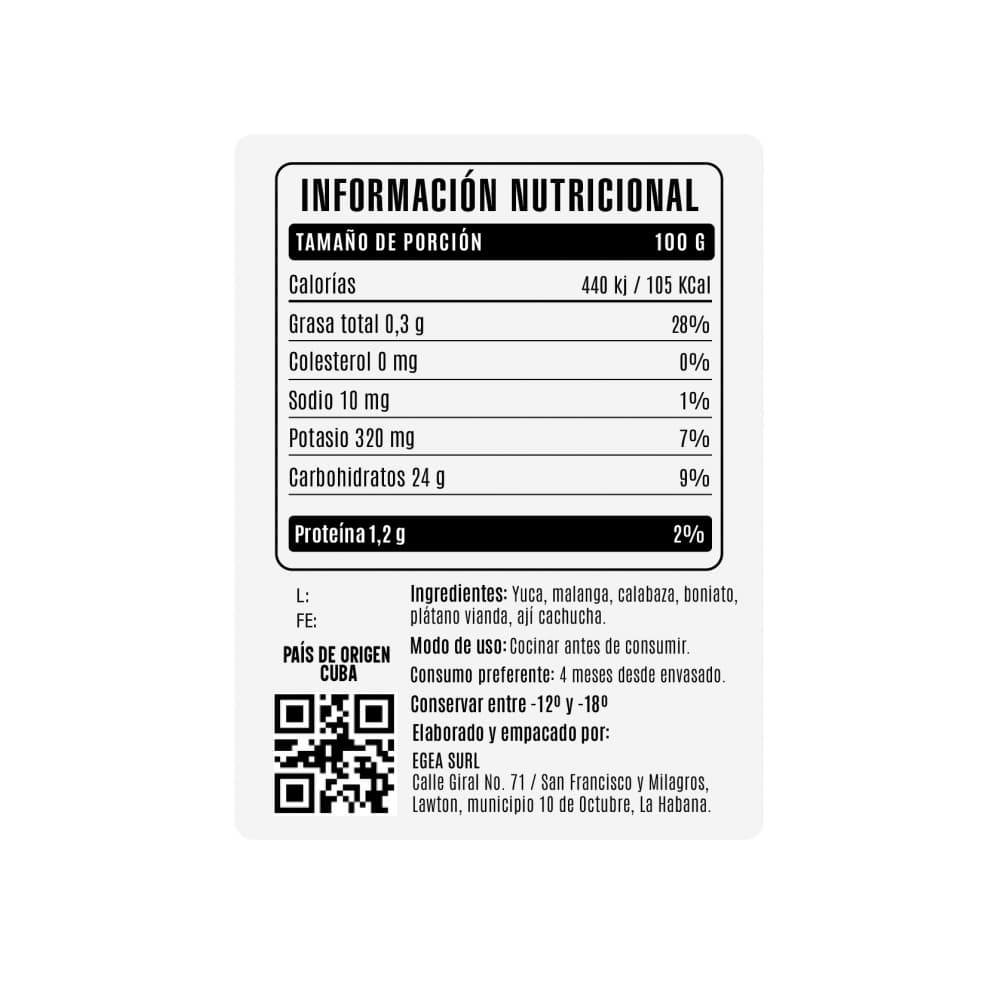 Ajiaco criollo congelado Cosecha Real (3.5 kg / 7.71 lb) - Miniatura 3