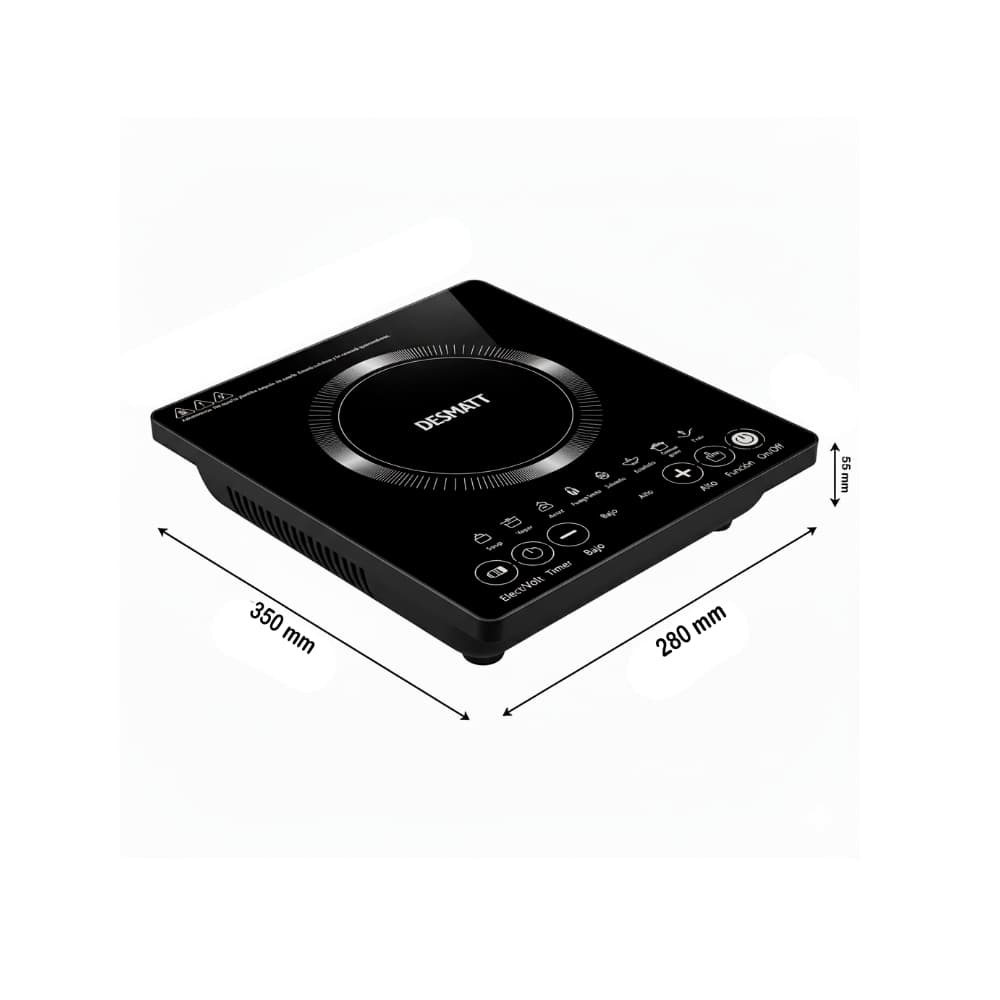 Cocina de inducción negra Desmatt CDI-130 - Miniatura 3