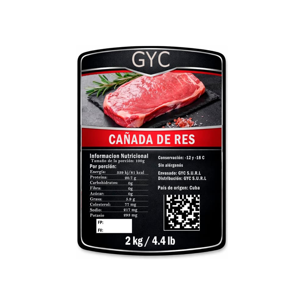 Cañada de res de primera GYC (2 kg / 4.4 lb) - Miniatura 2