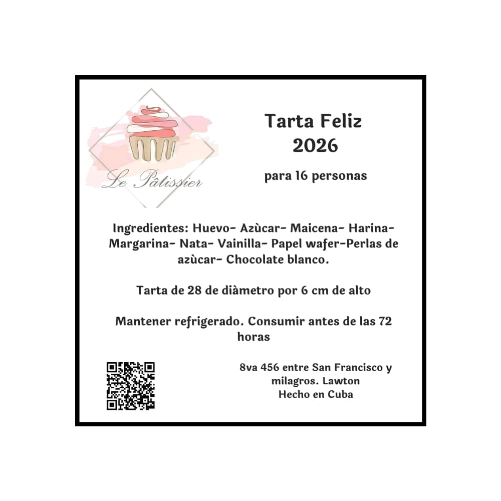 Tarta Feliz 2026 Le Patissier (16 personas) - Miniatura 4