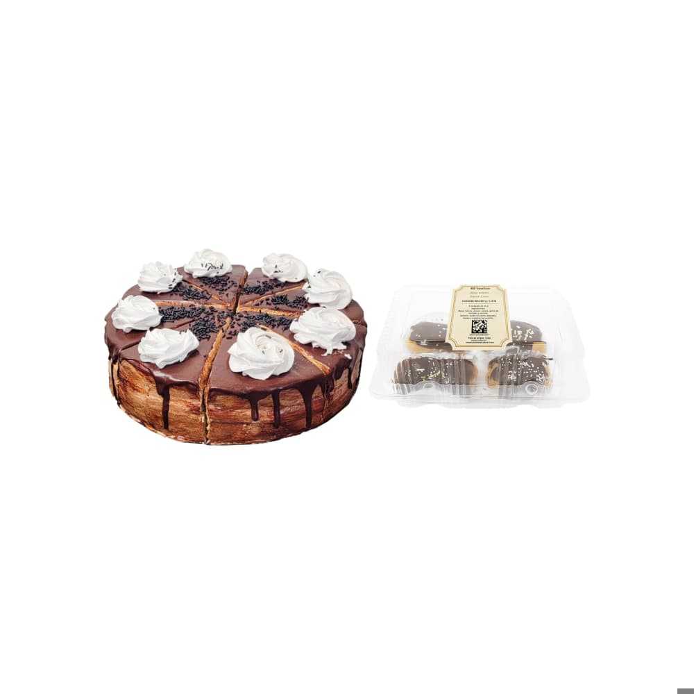 Sweet Love No.30: Tarta de chocolate bombón  + Mini eclairs - Imagen 1