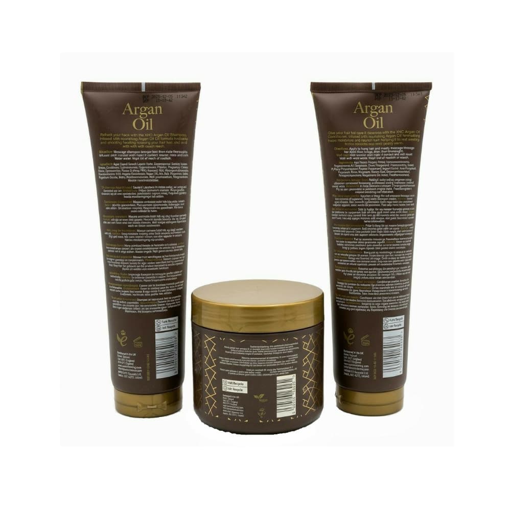 Set de 3 piezas con aceite de argán para el cuidado del cabello XHC - Miniatura 2