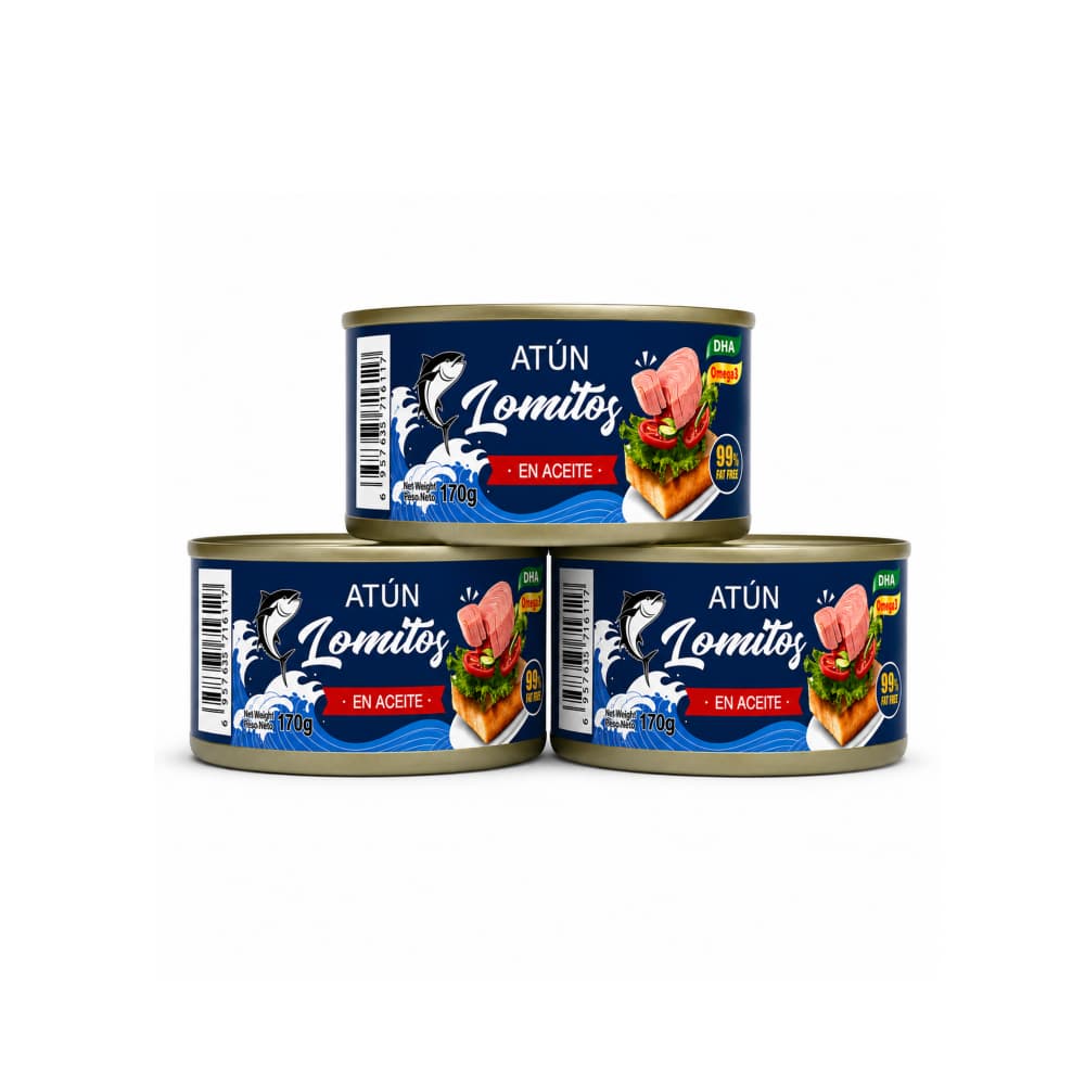 Atún lomitos en aceite Lucy (3 x 170 g / 5.99 oz) - Miniatura 1