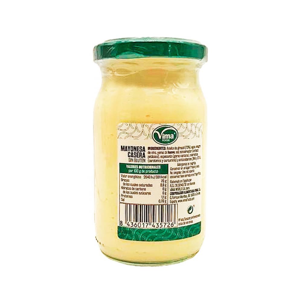 Mayonesa casera Vima Foods (225 ml) - Miniatura 2