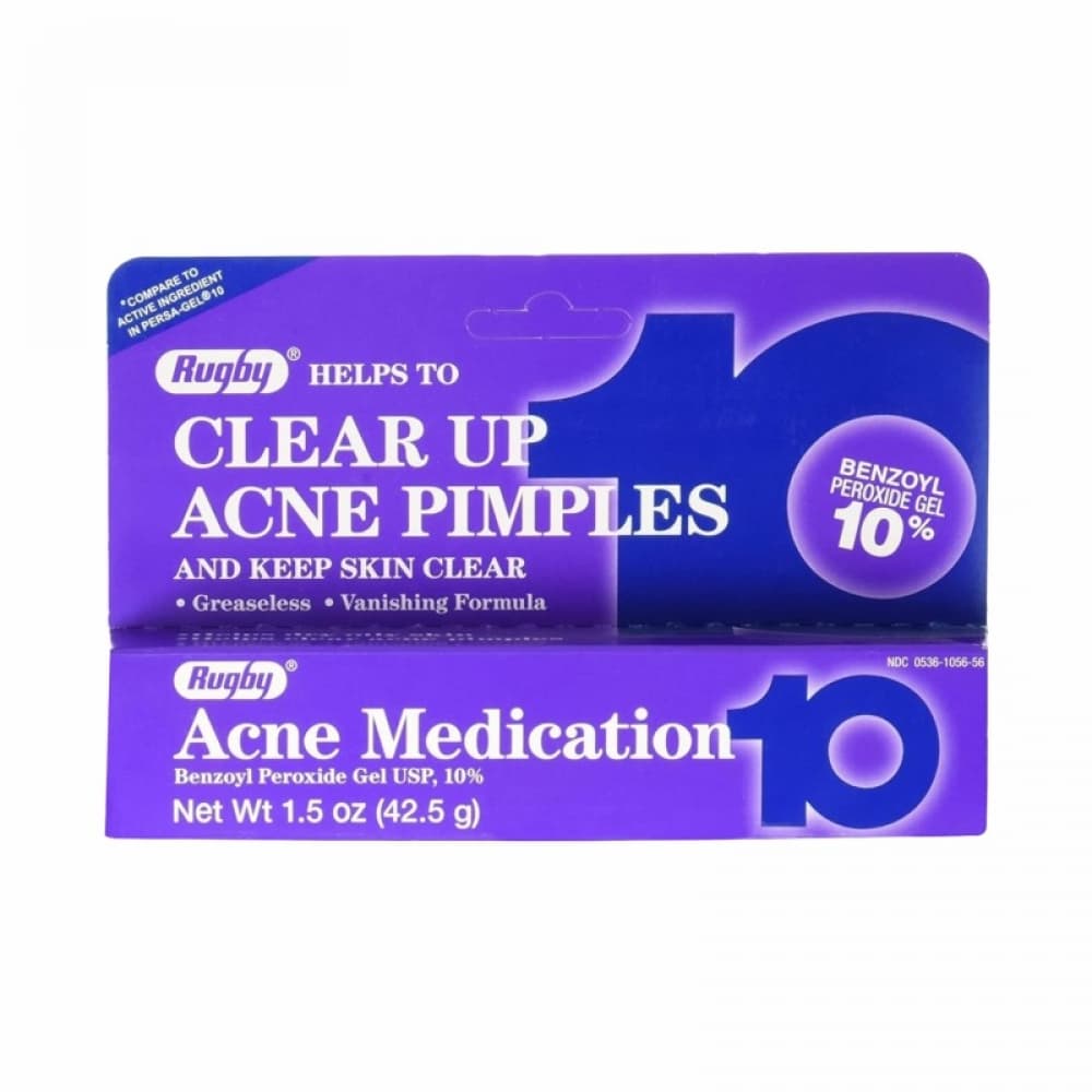Medicación para el acné. Gel de peróxido de benzoilo 10 % Rugby (42.5 g / 1.5 oz) - Miniatura 4