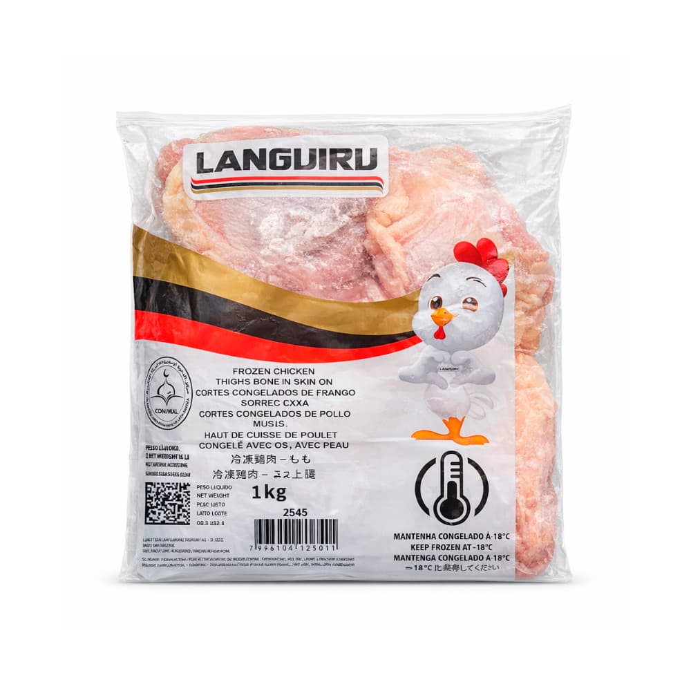 Cortes - encuentro - de pollo congelados con carcasa trasera Languiru (12 x 1 kg / 2.2 lb) - Miniatura 2