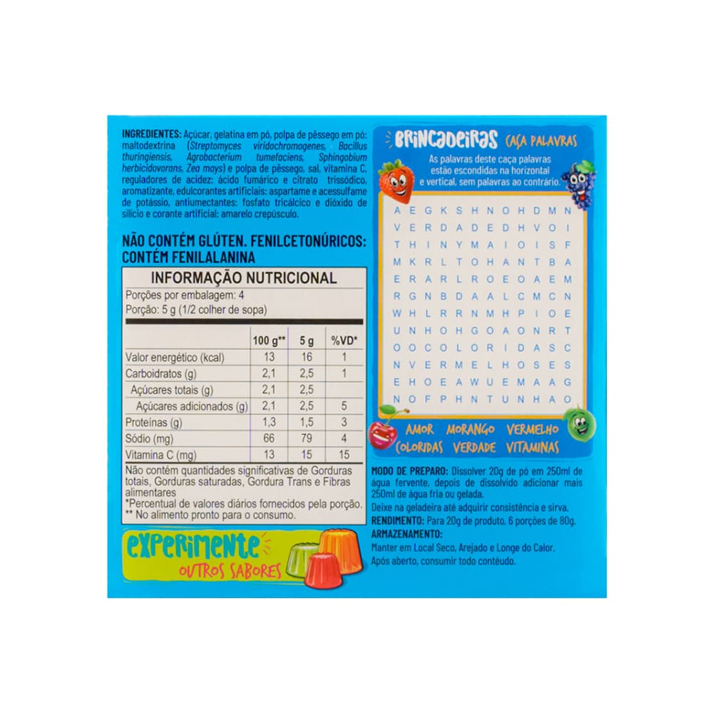 Gelatina sabor melocotón (3 x 20 g) - Miniatura 4