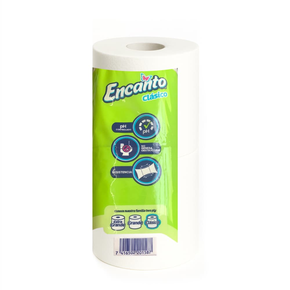 Papel sanitario doméstico clásico Encanto (4 U) - Miniatura 2