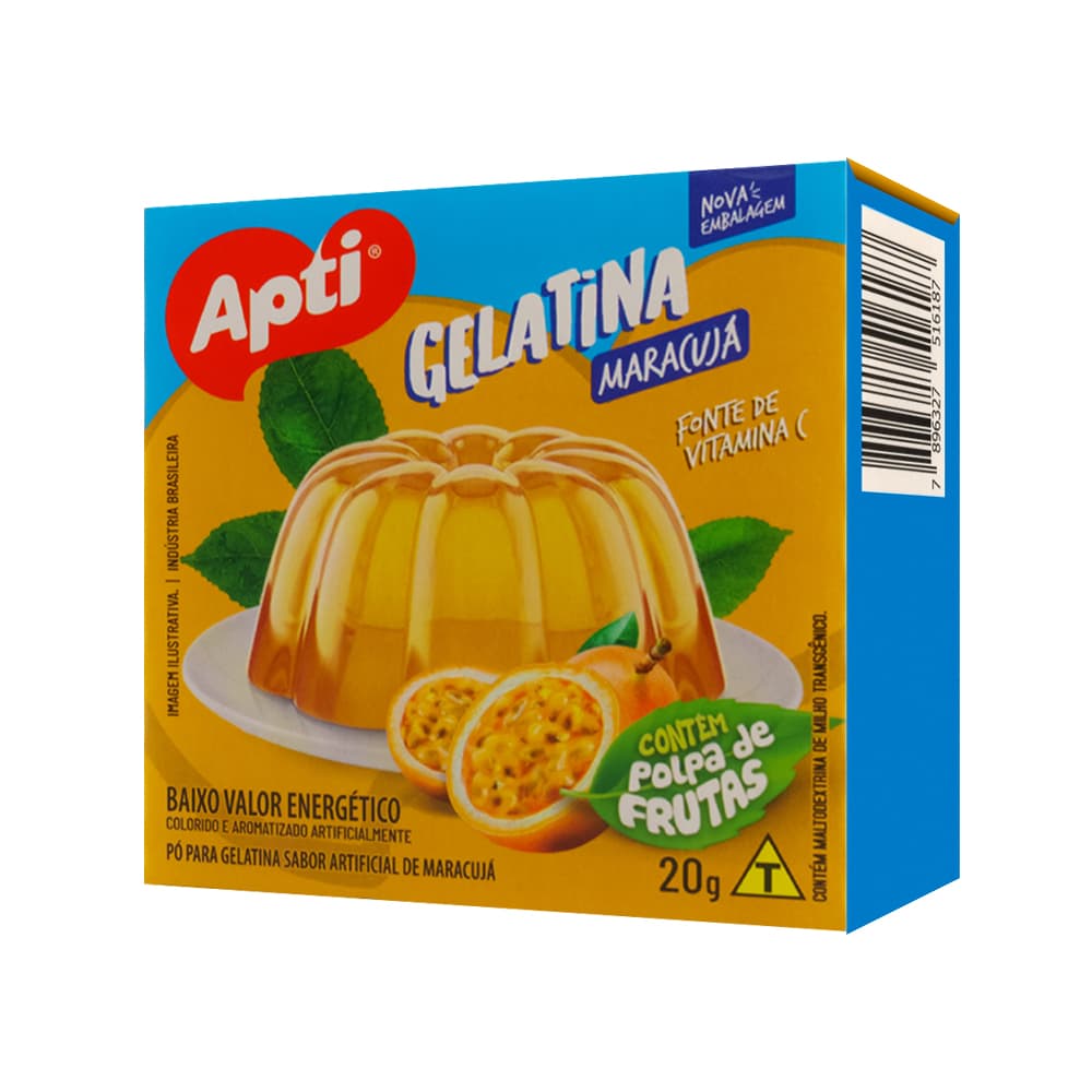 Gelatina sabor maracuyá Apti (20 g / 0.7 oz) - Imagen 1