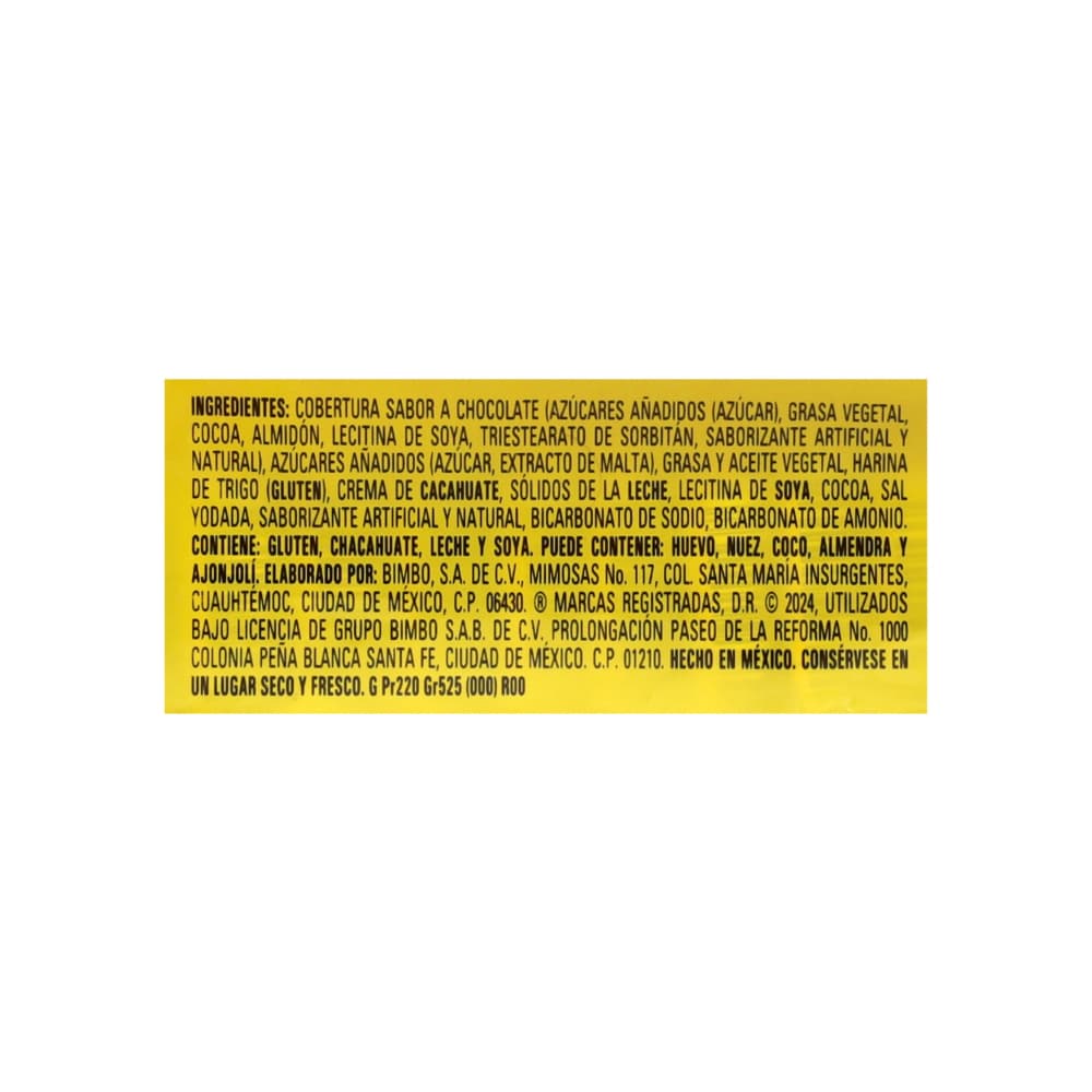 Galleta con cacahuete y cobertura sabor a chocolate Bocadín (525 g / 1.15 lb) - Miniatura 3
