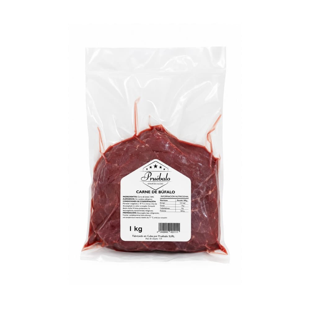 Carne de búfalo Pruébalo (1 kg / 2.2 lb) - Miniatura 1