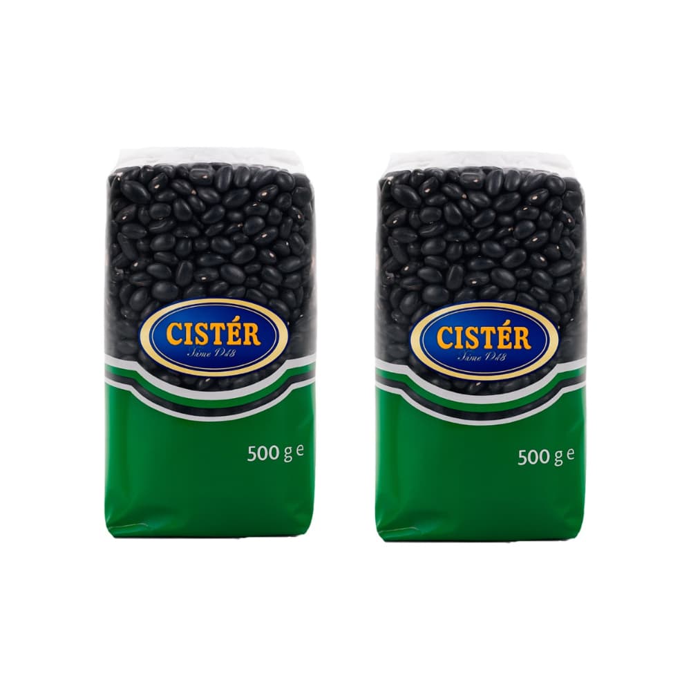 Frijoles negros Cistér (2 x 500 g / 1.10 lb) - Miniatura 1