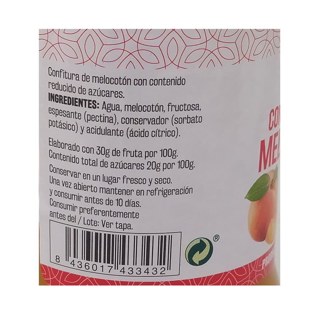 Confitura de melocotón light Vima Foods (310 g / 10.93 oz) - Miniatura 3