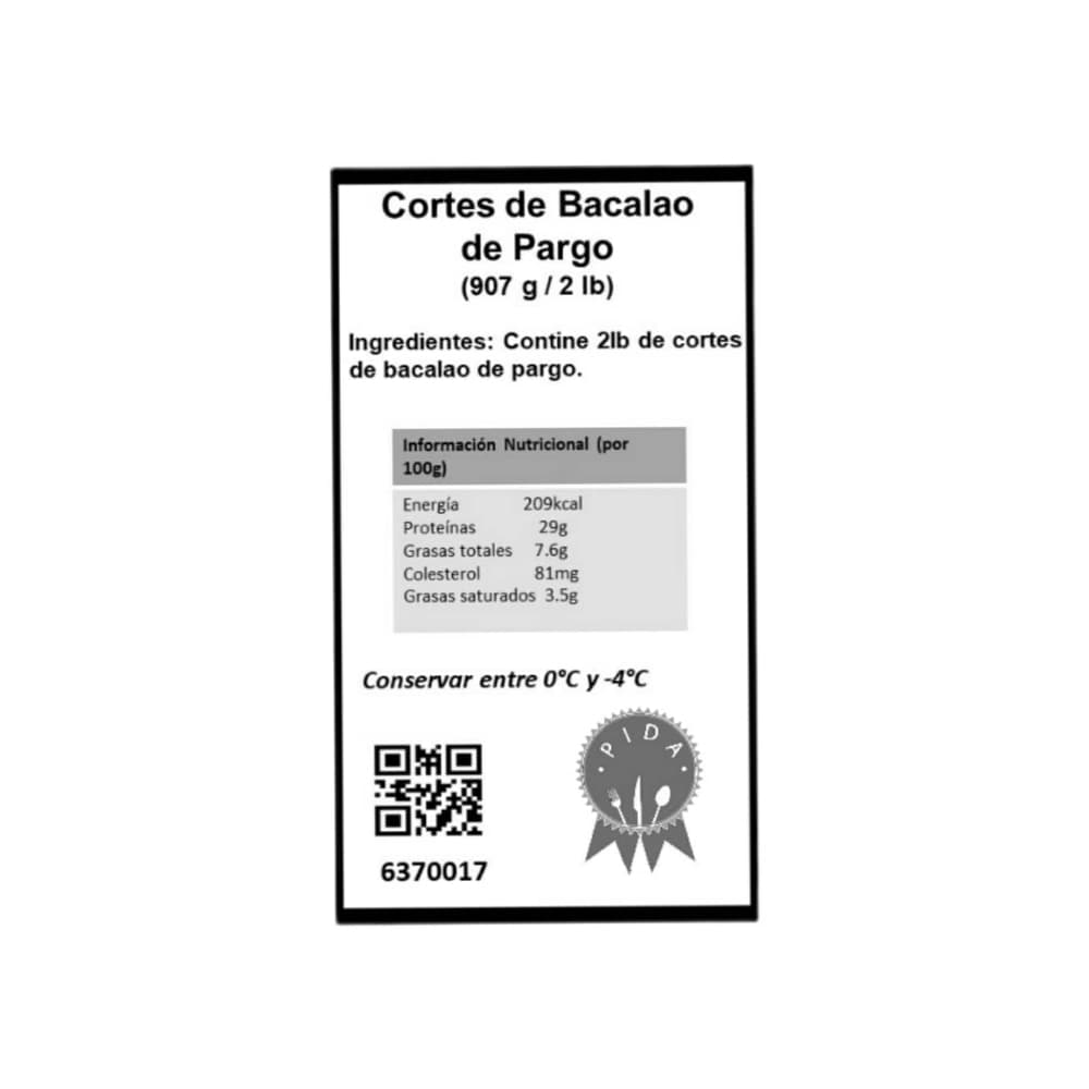 Cortes de Bacalao de Pargo Pida (907 g / 2 lb) - Miniatura 3