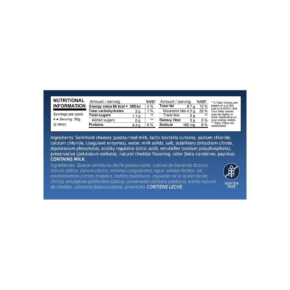 Queso cheddar YEYA (120 g / 4.2 oz) - Miniatura 3