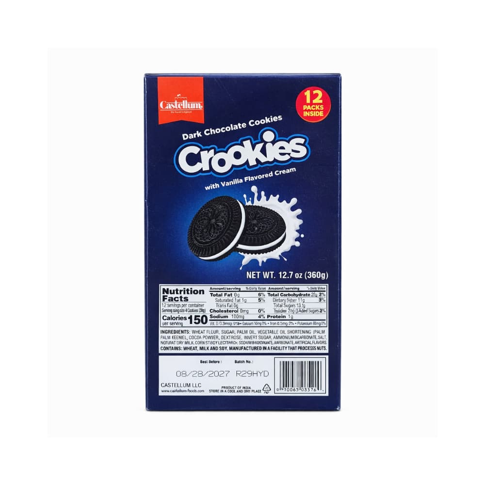 Galletas de chocolate oscuro con crema de vainilla Castellum (12 x 360 g / 12.7 oz) - Miniatura 5