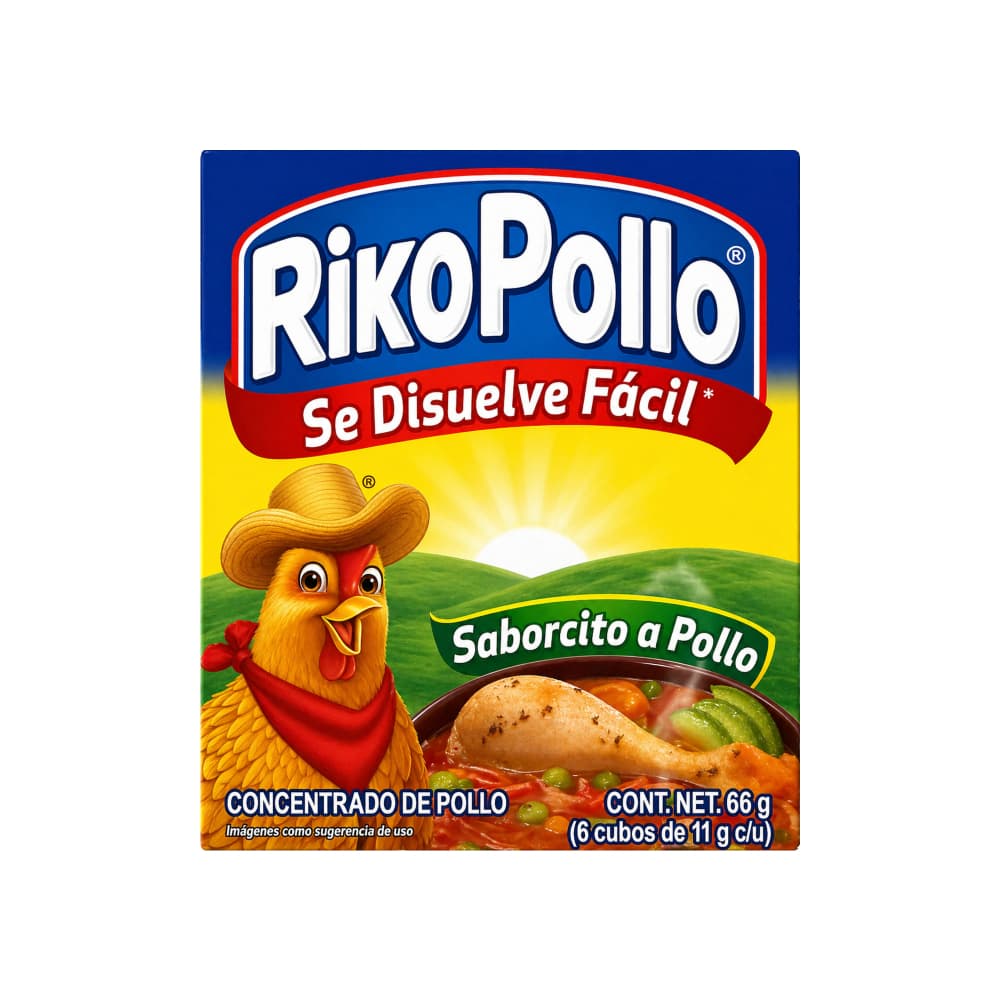 Caldo concentrado de pollo RikoPollo (66 g / 2.33 oz) - Miniatura 1